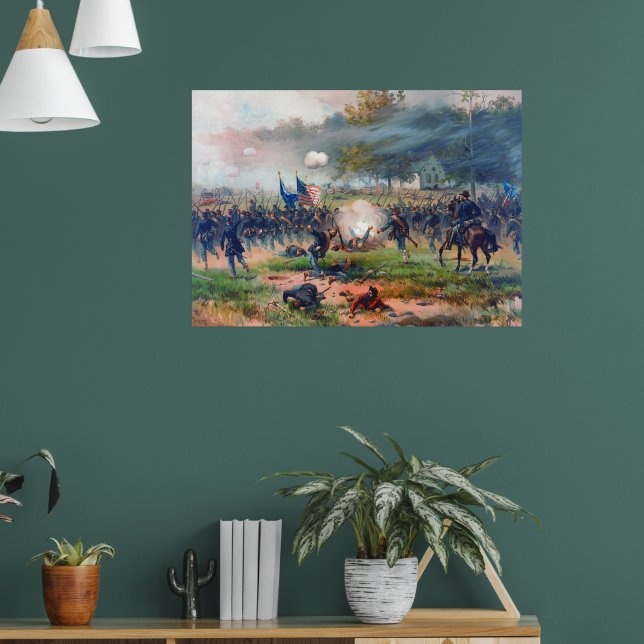 Póster Batalla de Antietam Thure de Thulstrup 1887 Restau (Salón 1)