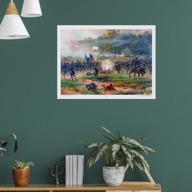 Póster Batalla de Antietam Thure de Thulstrup 1887 Restor (Salón 1)