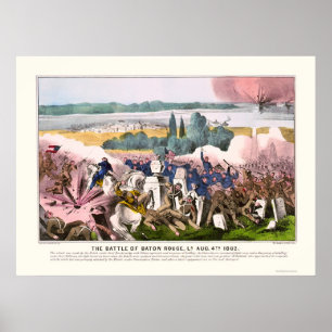 Póster Batalla de Baton Rouge en 1862