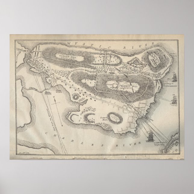 Póster Batalla de Bunker Hill (Frente)