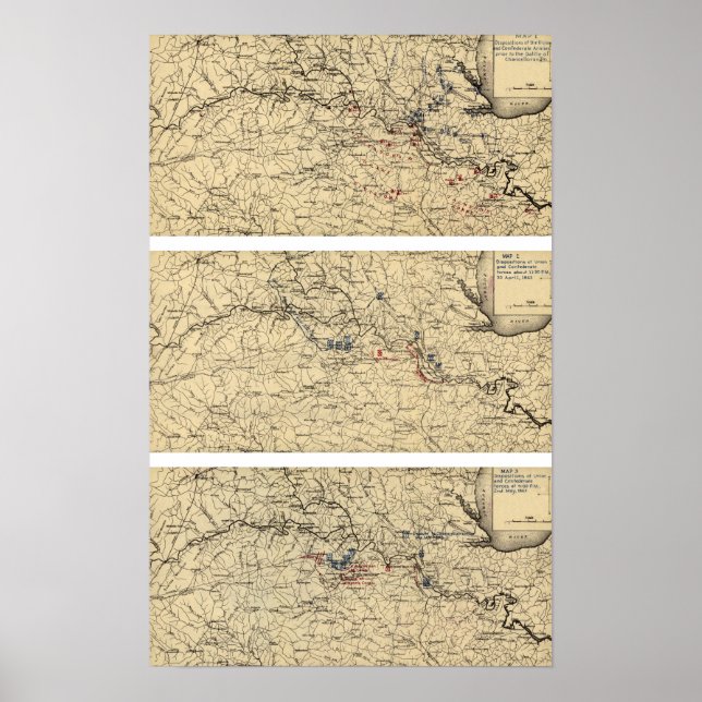 Póster Batalla de Chancellorsville (Frente)