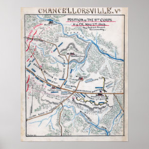 Póster Batalla de Chancellorsville