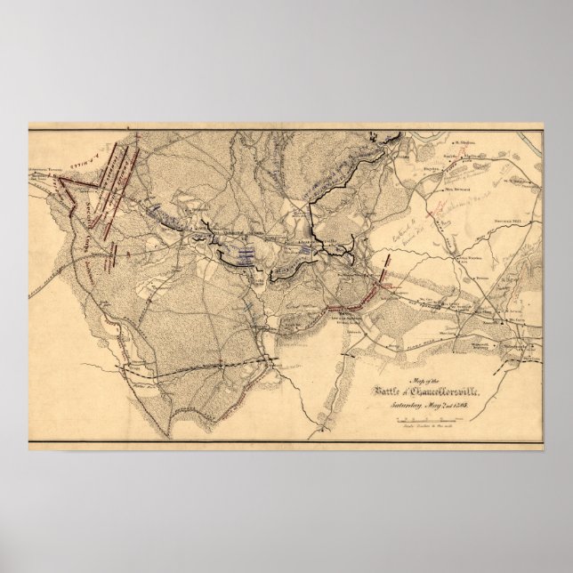 Póster Batalla de Chancellorsville 3 (Frente)