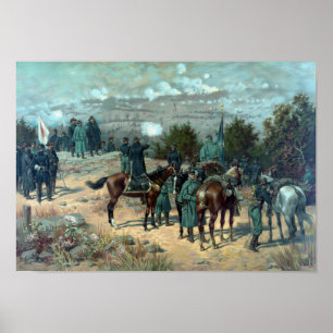 Póster Batalla de Chattanooga - misionario Ridge