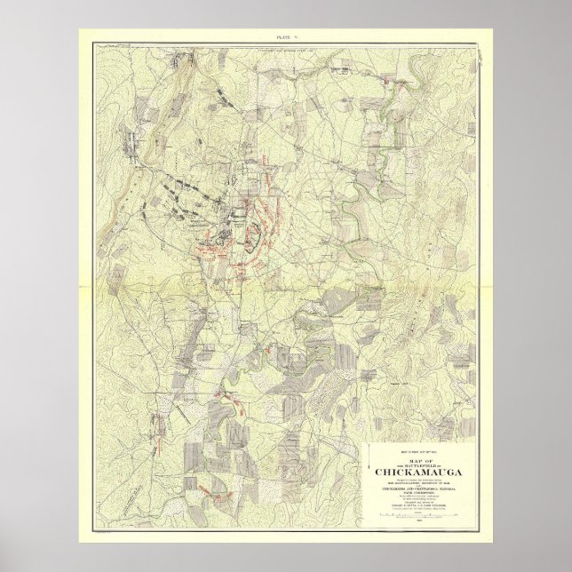 Póster Batalla de Chickamauga (Frente)