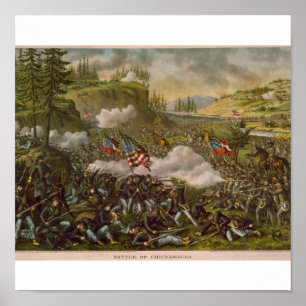 Póster Batalla de Chickamauga, publicada alrededor de 189