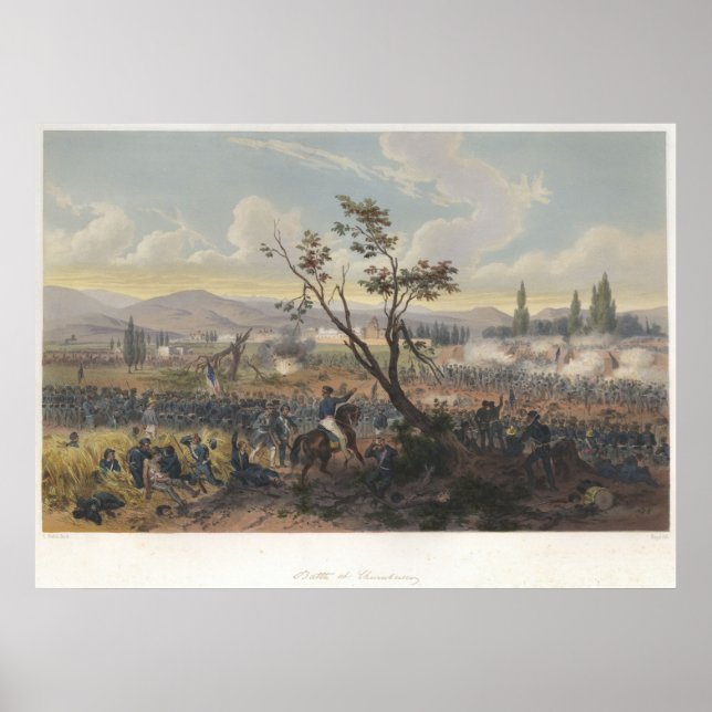 Póster Batalla de Churubusco