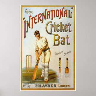 Póster Batalla de cricket internacional