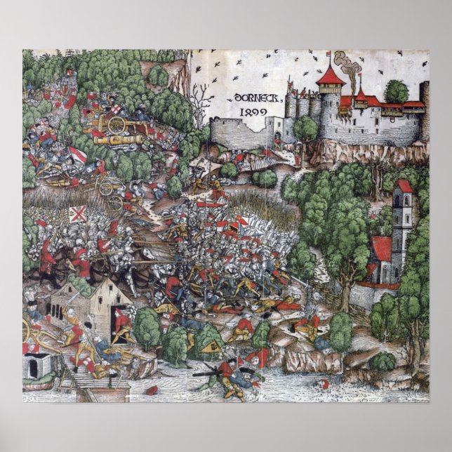 Póster Batalla de Dornach, 1499 (Frente)