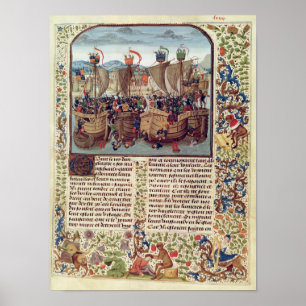 Póster Batalla de Ecluse, de 'Chronicle de Froissart