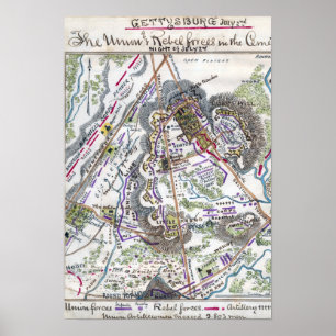 Póster Batalla de Gettysburg