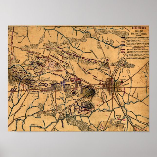 Póster Batalla de Gettysburg 10 (Frente)