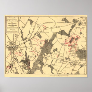Póster Batalla de Gettysburg 12