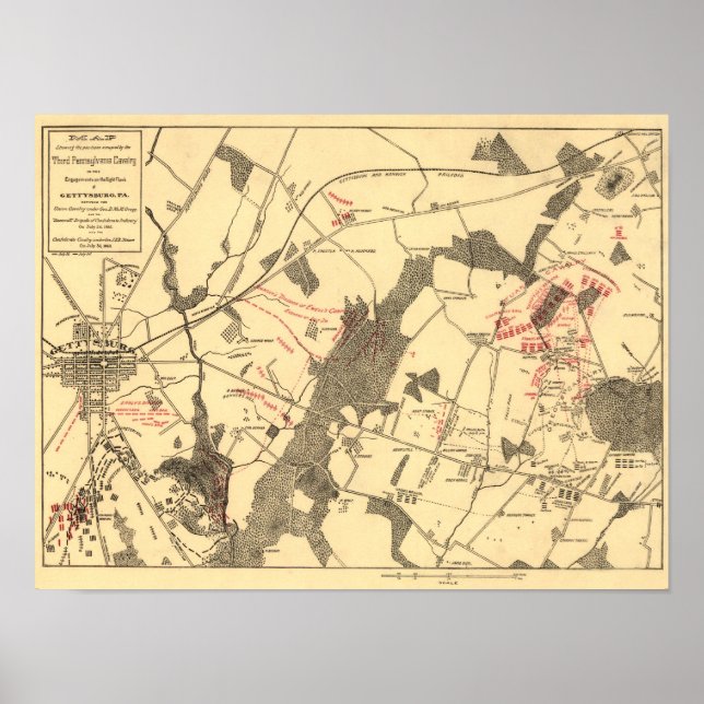 Póster Batalla de Gettysburg 12 (Frente)