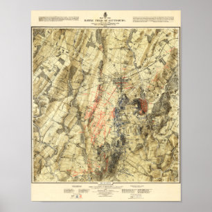 Póster Batalla de Gettysburg 15