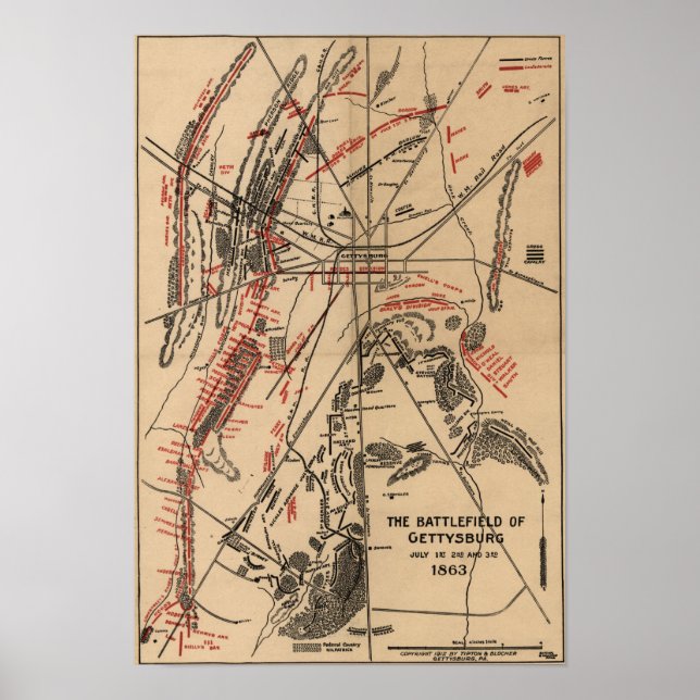 Póster Batalla de Gettysburg 6 (Frente)