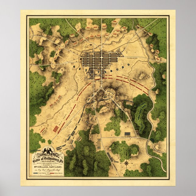 Póster Batalla de Gettysburg 7 (Frente)