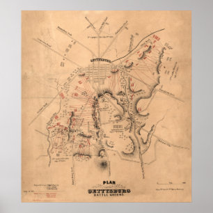 Póster Batalla de Gettysburg 8