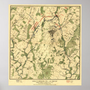 Póster Batalla de Gettysburg 9