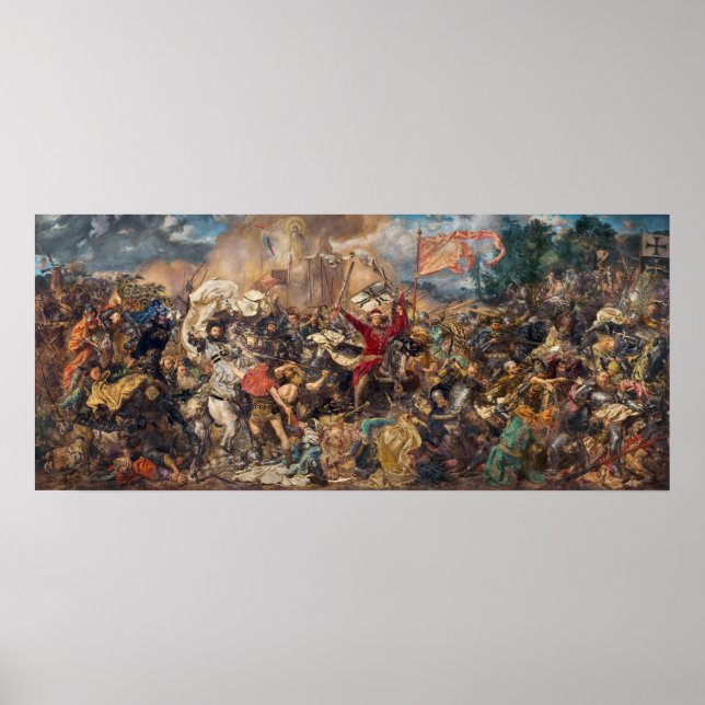 Póster Batalla de Grunwald (Escena Militar Medieval) (Gue (Frente)