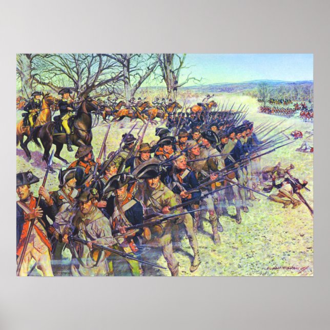 Póster Batalla de Guilford Courthouse 15 marzo 1781 (Frente)