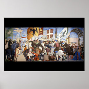 Póster BATALLA DE HERACLIO por Piero Della Francesca
