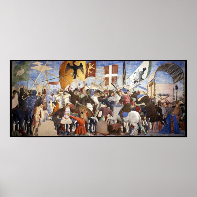 Póster BATALLA DE HERACLIUS por Piero Della Francesca (Frente)