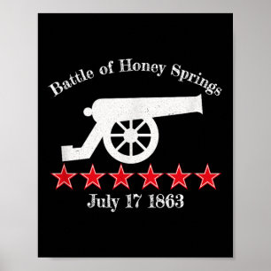 Póster Batalla De Honey Springs Batallas Civiles Guerra C