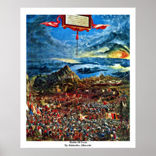 Póster Batalla de Issus de Altdorfer, Albrecht