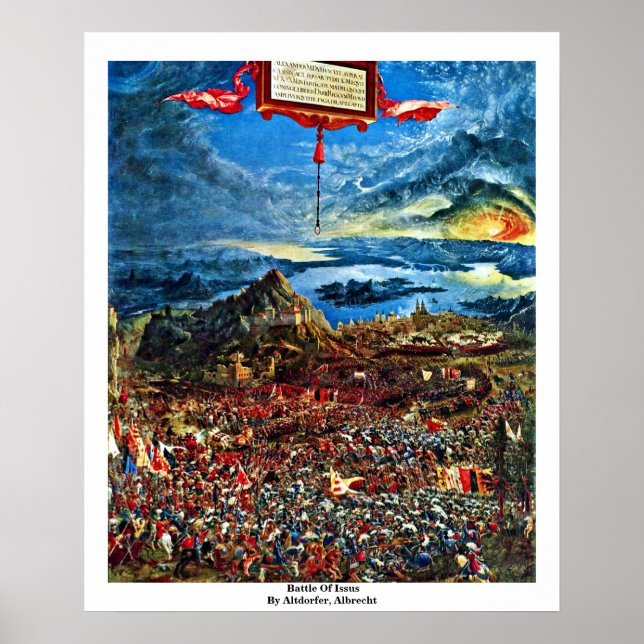 Póster Batalla De Issus Por Altdorfer, Albrecht (Frente)
