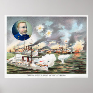 Póster Batalla de la bahía de Manila