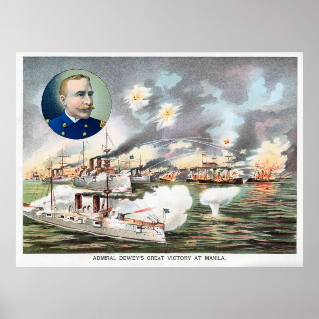 Póster Batalla de la bahía de Manila (Frente)