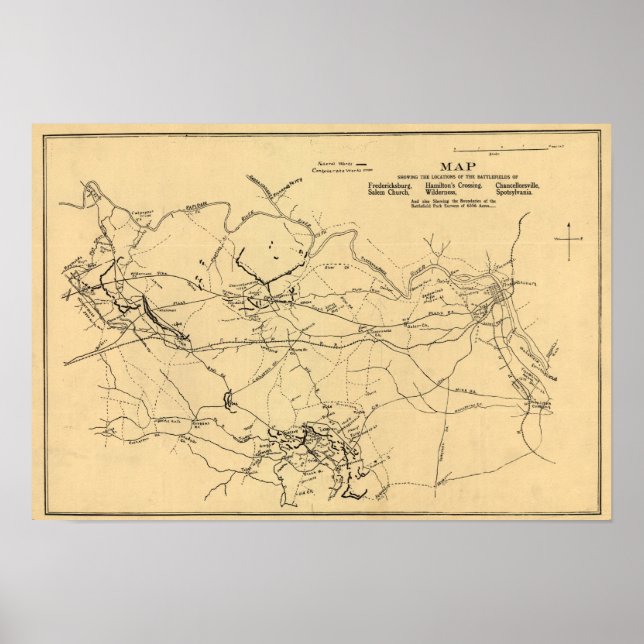 Póster Batalla de la Corte de Spotsylvania (Frente)