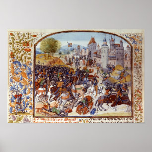 Póster Batalla de la cruz de Neville del ciento