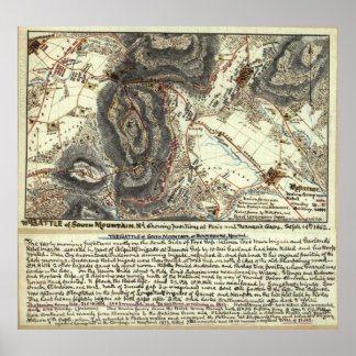 Póster Batalla de la Guerra Civil en la Montaña del Sur
