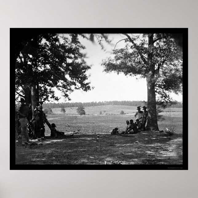 Póster Batalla de las Montañas Cedar del Oeste 1862 (Frente)