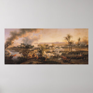 Póster Batalla de las pirámides, el 21 de julio de 1798,