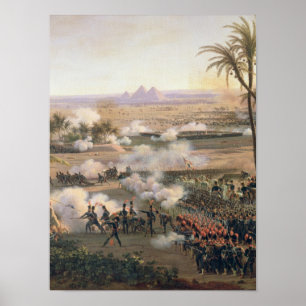 Póster Batalla de las pirámides, el 21 de julio de 1798,