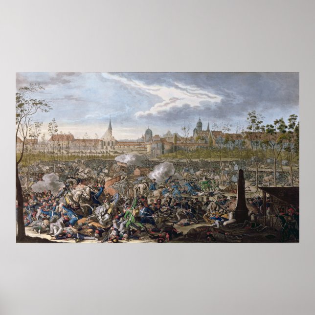 Póster Batalla de Leipzig, 19 de octubre de 1813 (Frente)