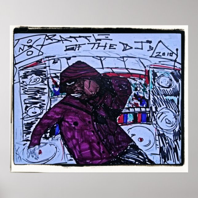 Póster batalla de los djs (Frente)