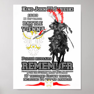 Póster Batalla de los Hussars polacos de Viena