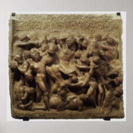 Póster Batalla de los Lapiths y Centauros por Miguel Ánge