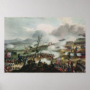 Póster Batalla de Nivelle, grabada por Thomas