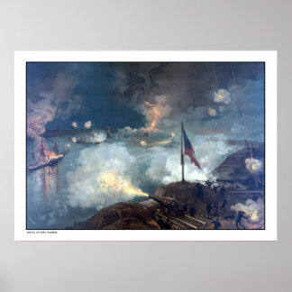 Póster Batalla de Port Hudson - Guerra civil