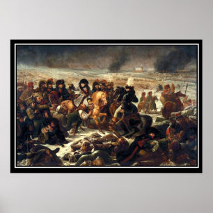 Póster Batalla de Preussisch-Eylau, 7 y 8 de febrero de 1