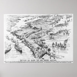 Póster Batalla de Santiago