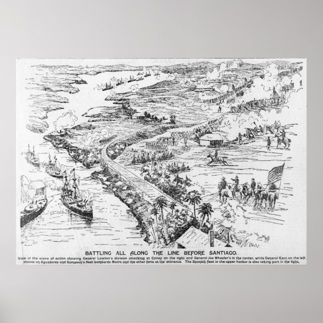 Póster Batalla de Santiago (Frente)