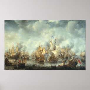 Póster Batalla de Scheveningen