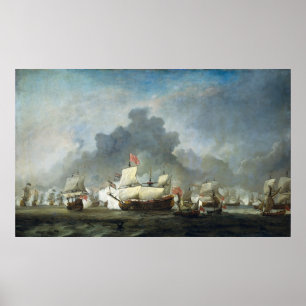 Póster Batalla de Solebay