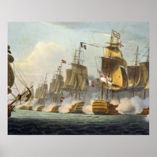 Póster Batalla de Trafalgar, 21 de octubre de 1805, de 'T